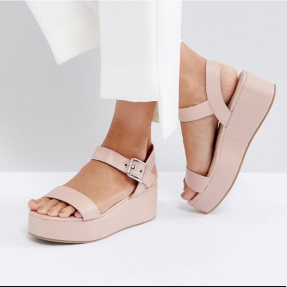 Blush Pink Platform Sandals